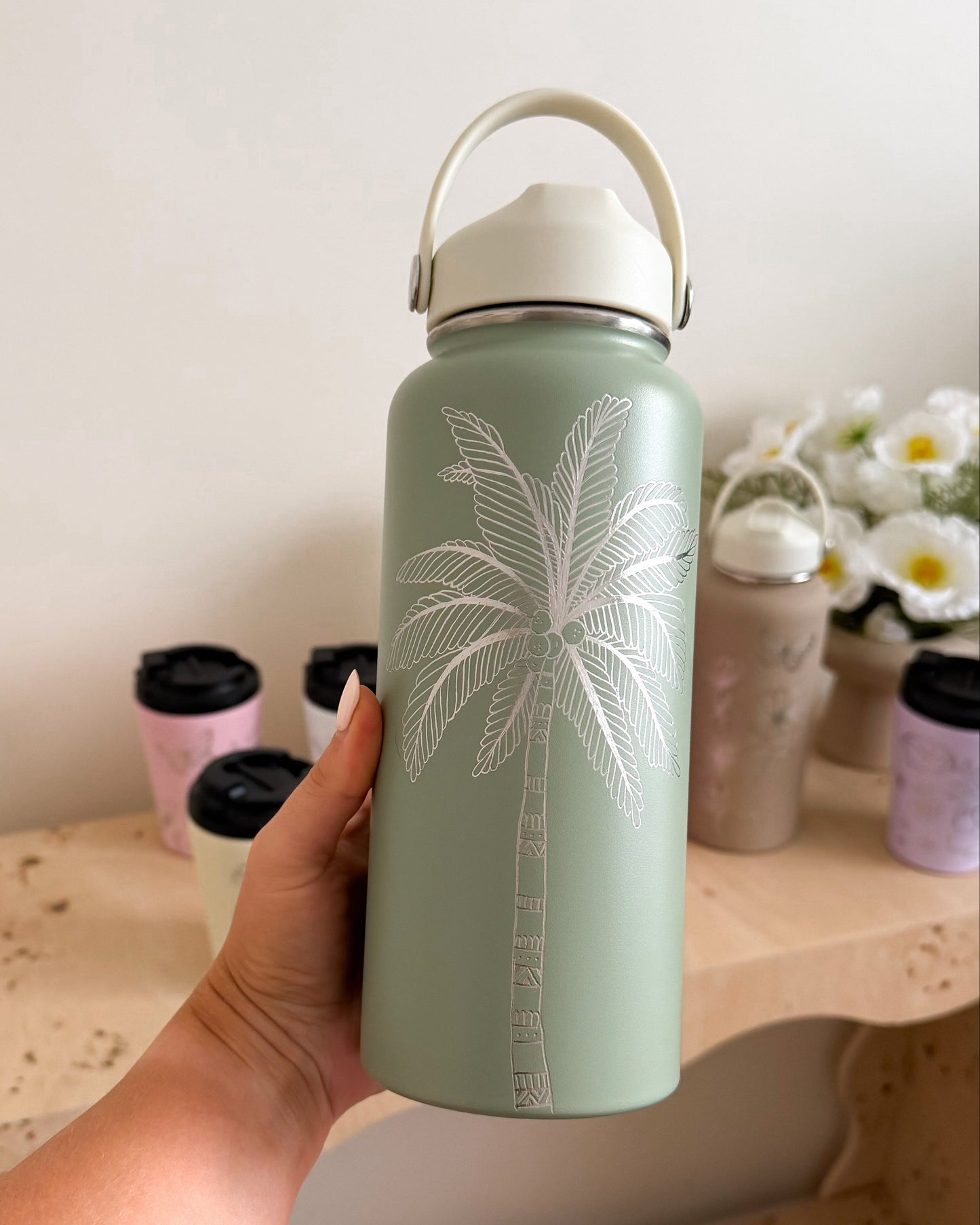 Hand Engraved 32oz Drink Bottle | Special Order